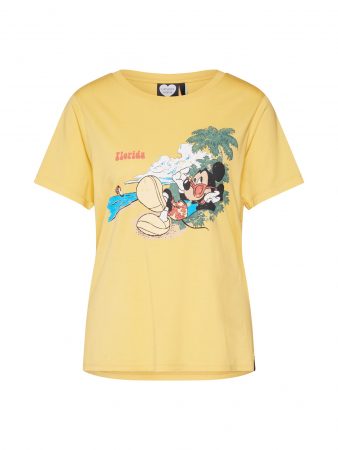 CATWALK JUNKIE Tricou 'TS MICKEY FLORIDA'  galben / culori mixte