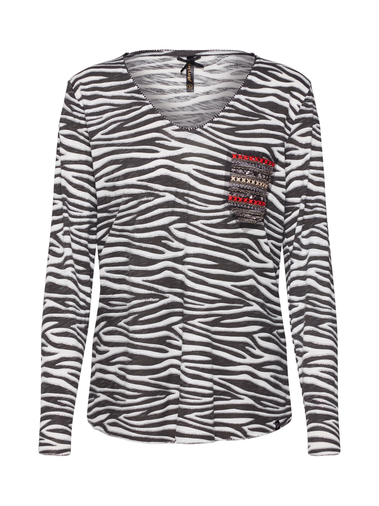 Key Largo Tricou 'EXPEDITION' negru / gri metalic