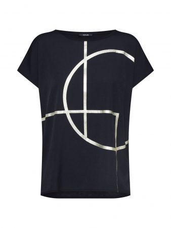 OPUS Tricou 'Seomi'  auriu / negru