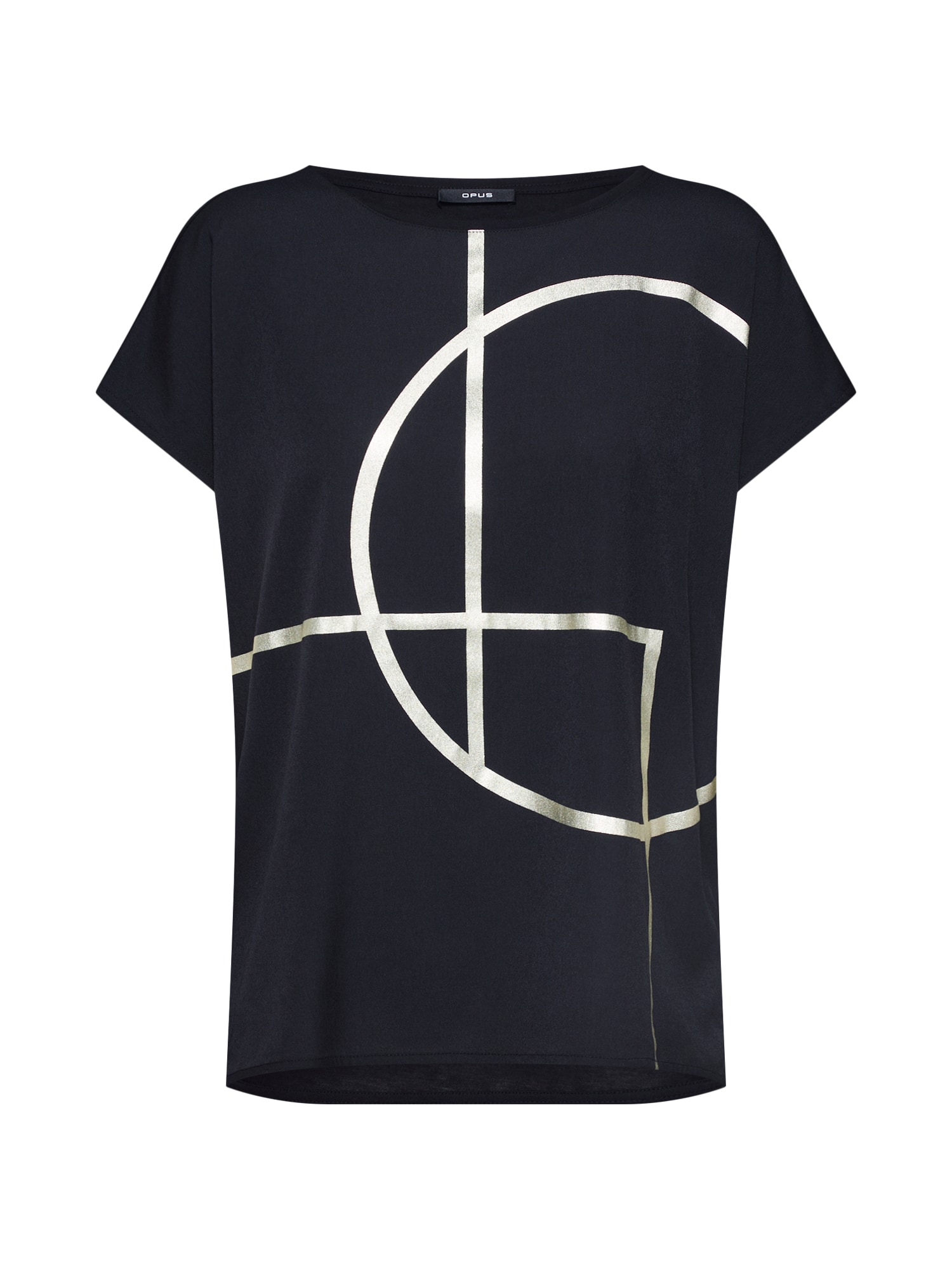 OPUS Tricou 'Seomi' auriu / negru