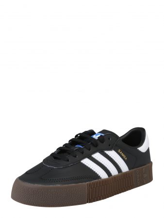 ADIDAS ORIGINALS Sneaker low 'Sambarose'  negru / alb