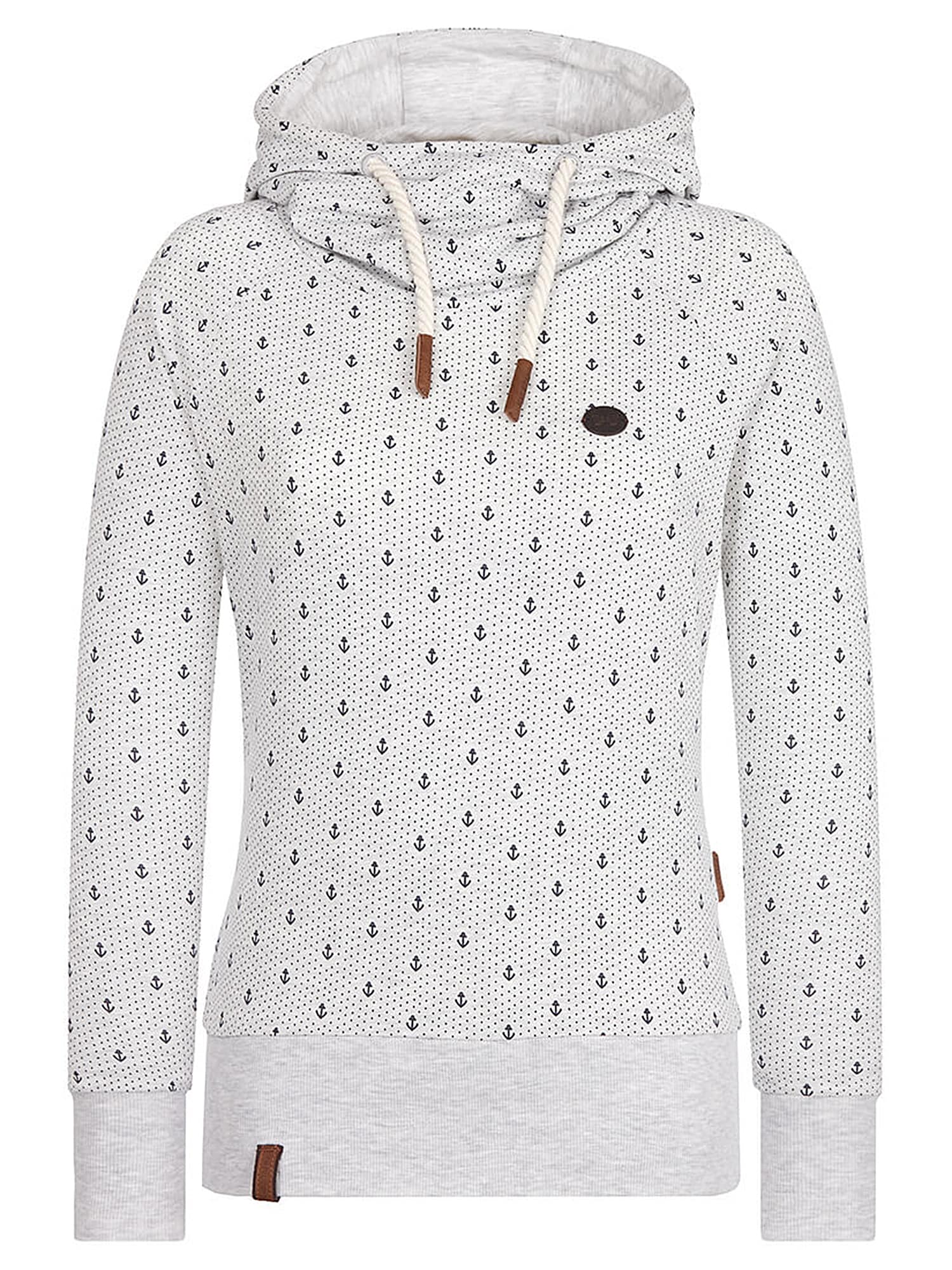 Naketano Bluză de molton 'Mandy'  gri / gri amestecat