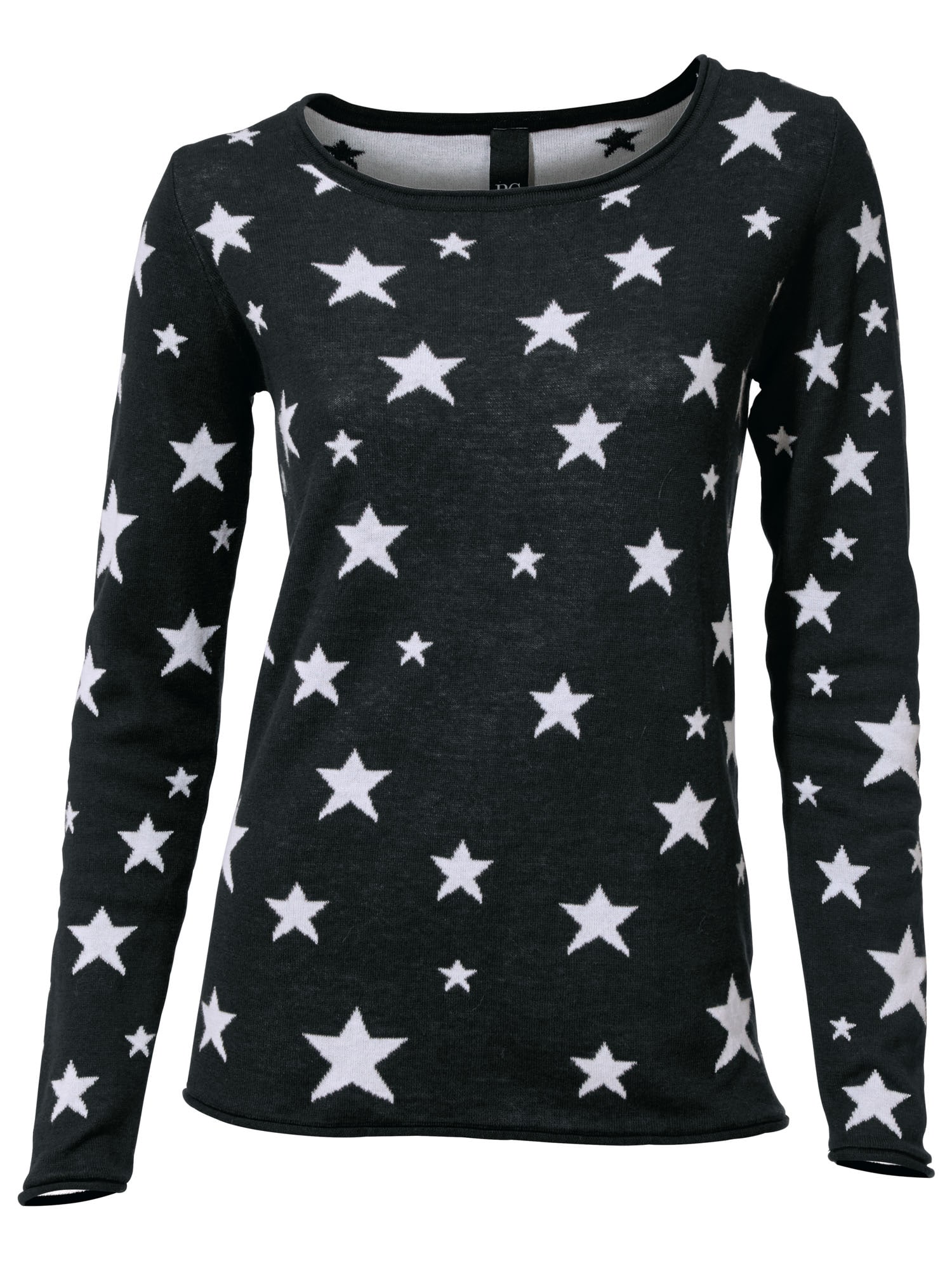 Heine Pulover  negru / alb