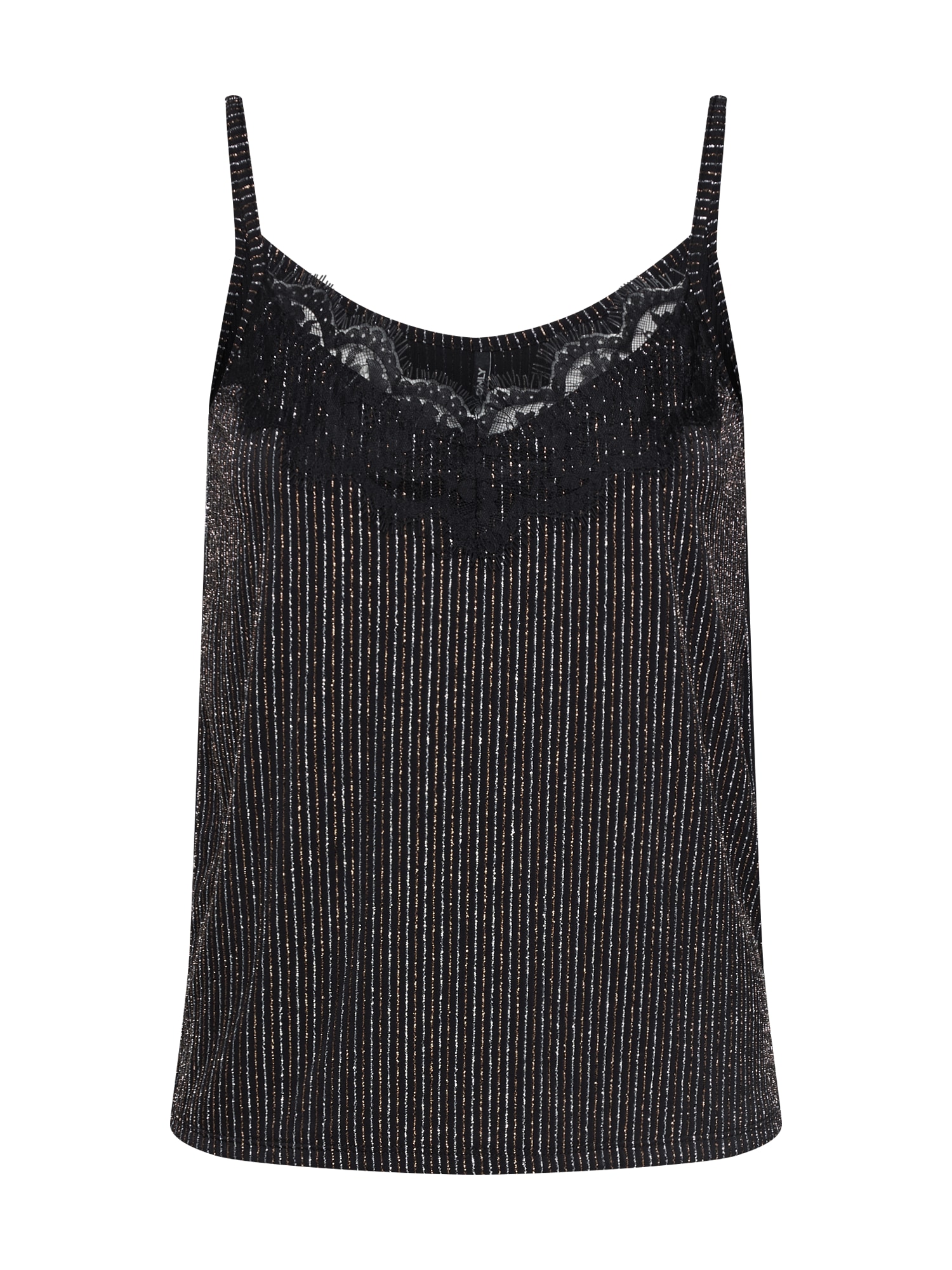 ONLY Top 'CAROL GLITTER SINGLET'  negru