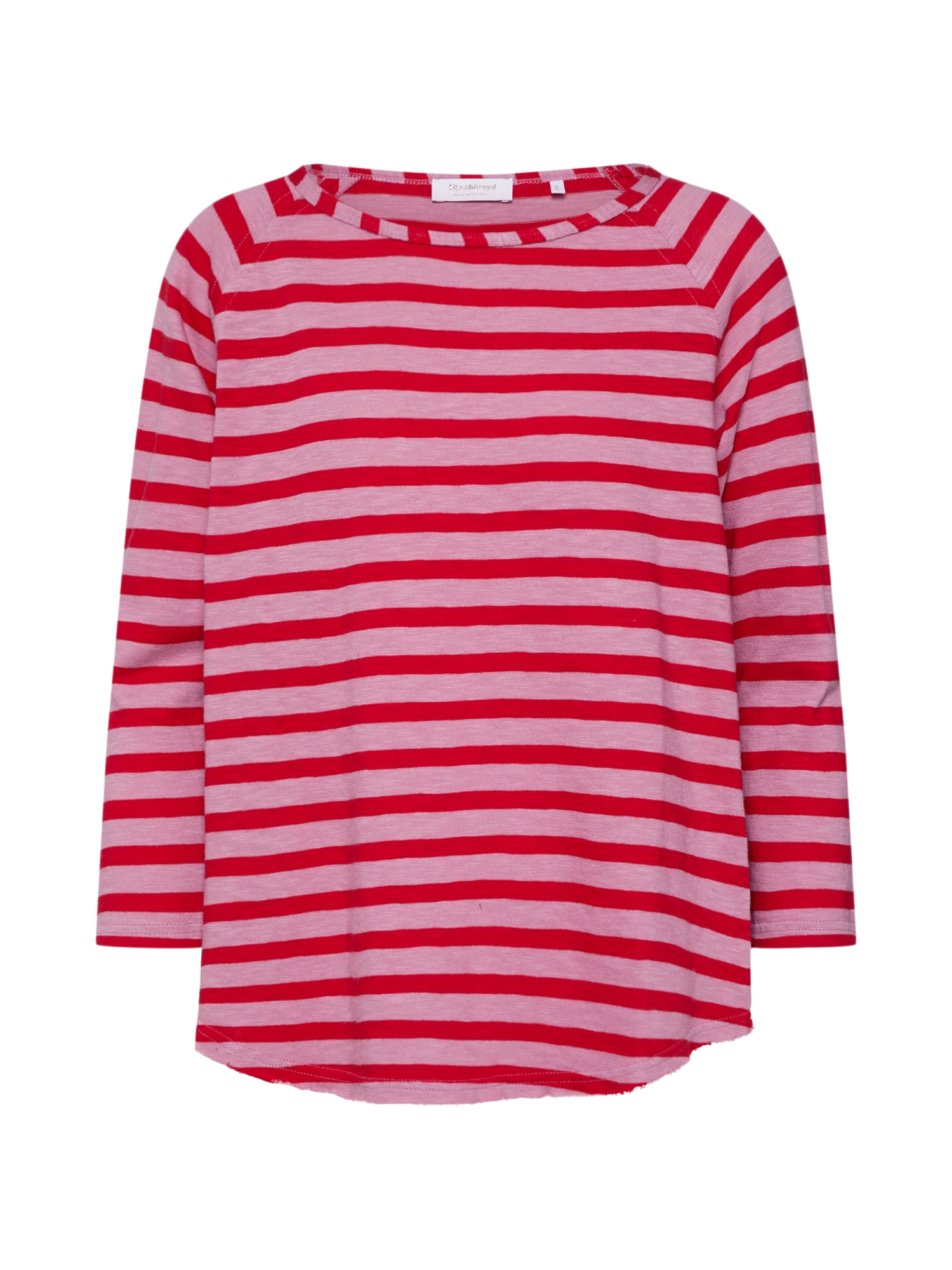 Rich & Royal Tricou 'Heavy Jersey Longsleeve striped' roșu