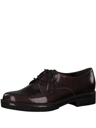 TAMARIS Pantofi cu șireturi  bordeaux