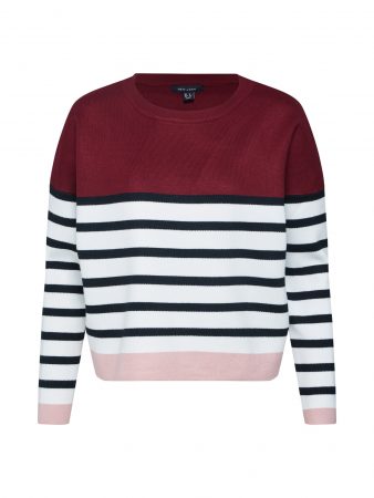 NEW LOOK Pulover '20.07 WW MARIE CLEAN COL BLOCK'  roz / merlot / alb