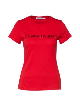 Calvin Klein Jeans Tricou 'INSTITUTIONAL LOGO'  roșu