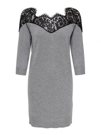 ONLY Rochie tricotat  gri