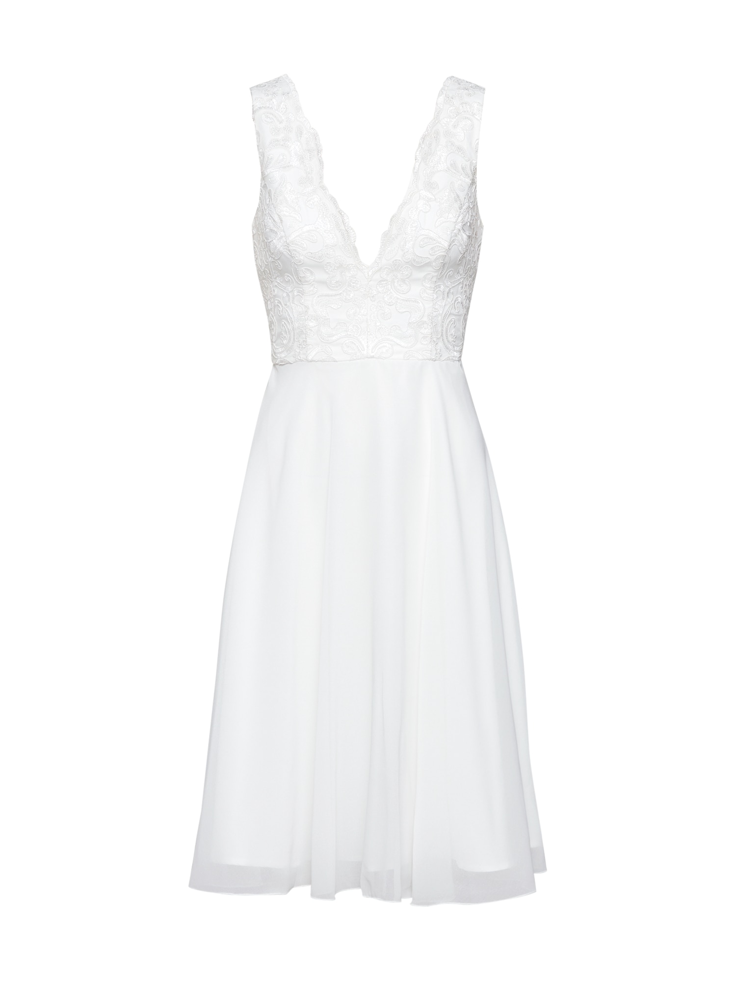 Chi Chi London Rochie de cocktail 'CHI CHI HETTIE MIDI DRESS' alb