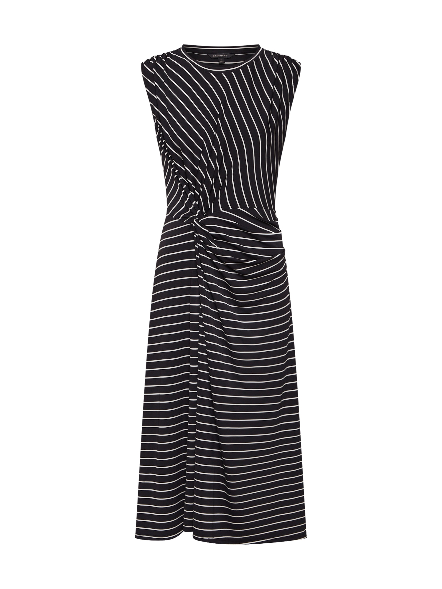 Banana Republic Rochie 'TWIST FRONT' negru / alb