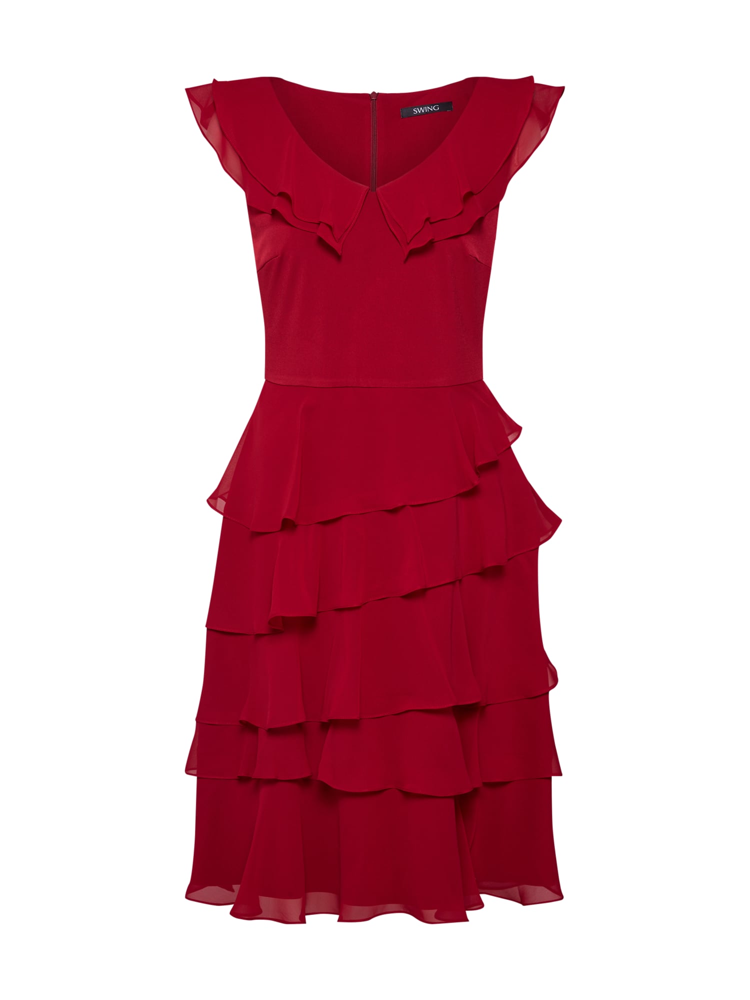 SWING Rochie de cocktail roșu vin