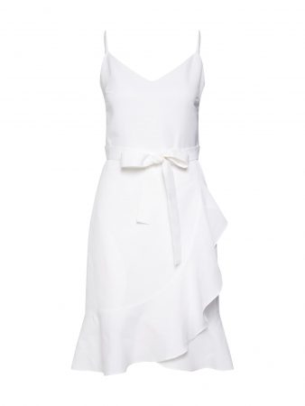 Banana Republic Rochie 'SL LINEN WRAP FNF WHITE'  alb
