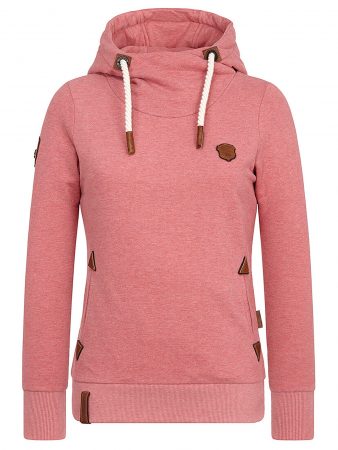 Naketano Bluză de molton 'Hier ist der Manager!'  maro / pitaya