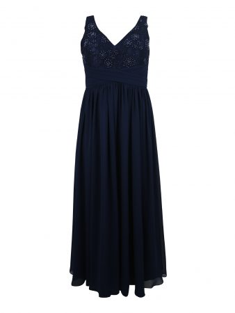 My Mascara Curves Rochie de seară 'LACE WAIST'  navy
