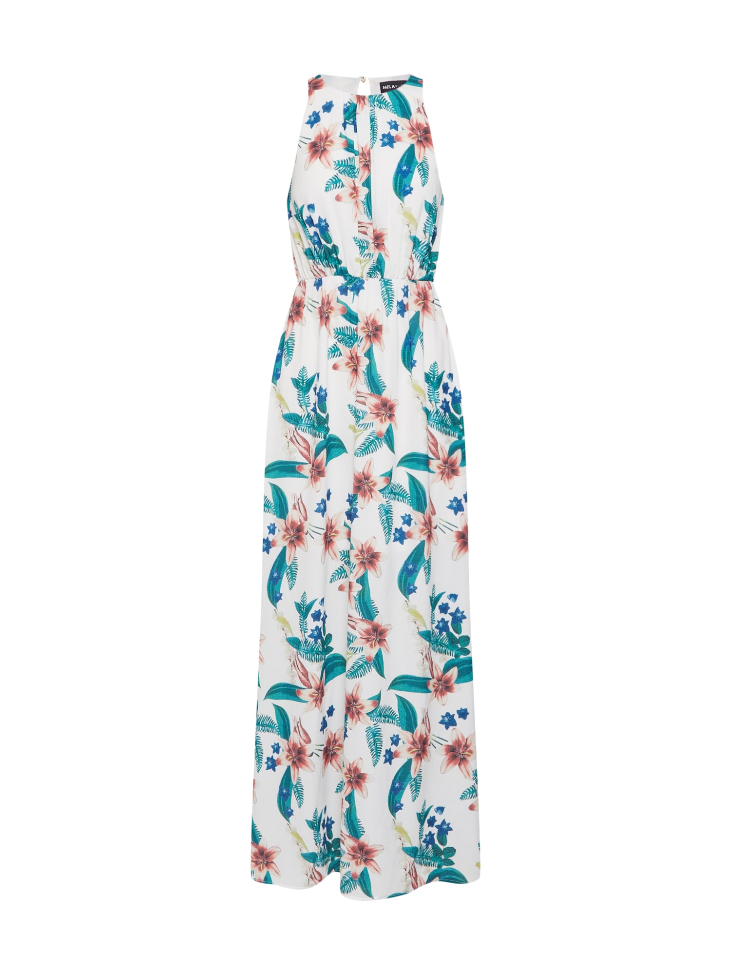 Mela London Rochie verde / alb
