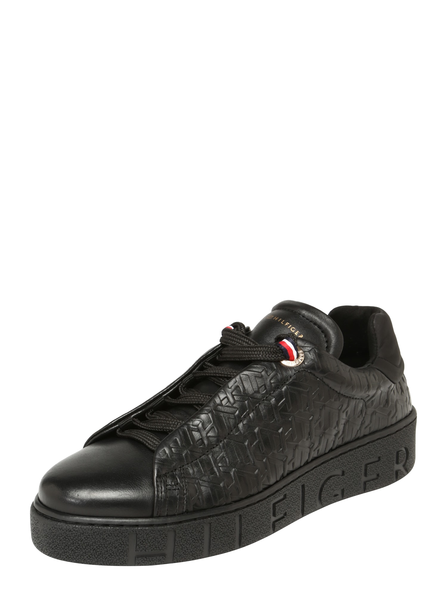 TOMMY HILFIGER Sneaker low 'TOMMY MONOGRAM DRESSY'  negru