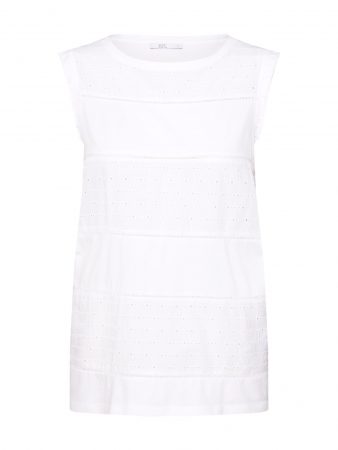 EDC BY ESPRIT Top 'Front Embro Top'  alb