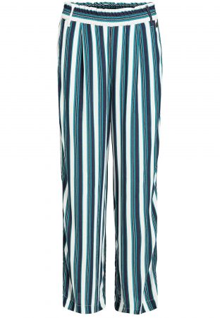 Khujo Pantaloni 'Carene'  navy / petrol / alb