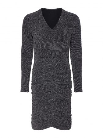 Mela London Rochie 'FRONT RUCHED DRESS'  negru