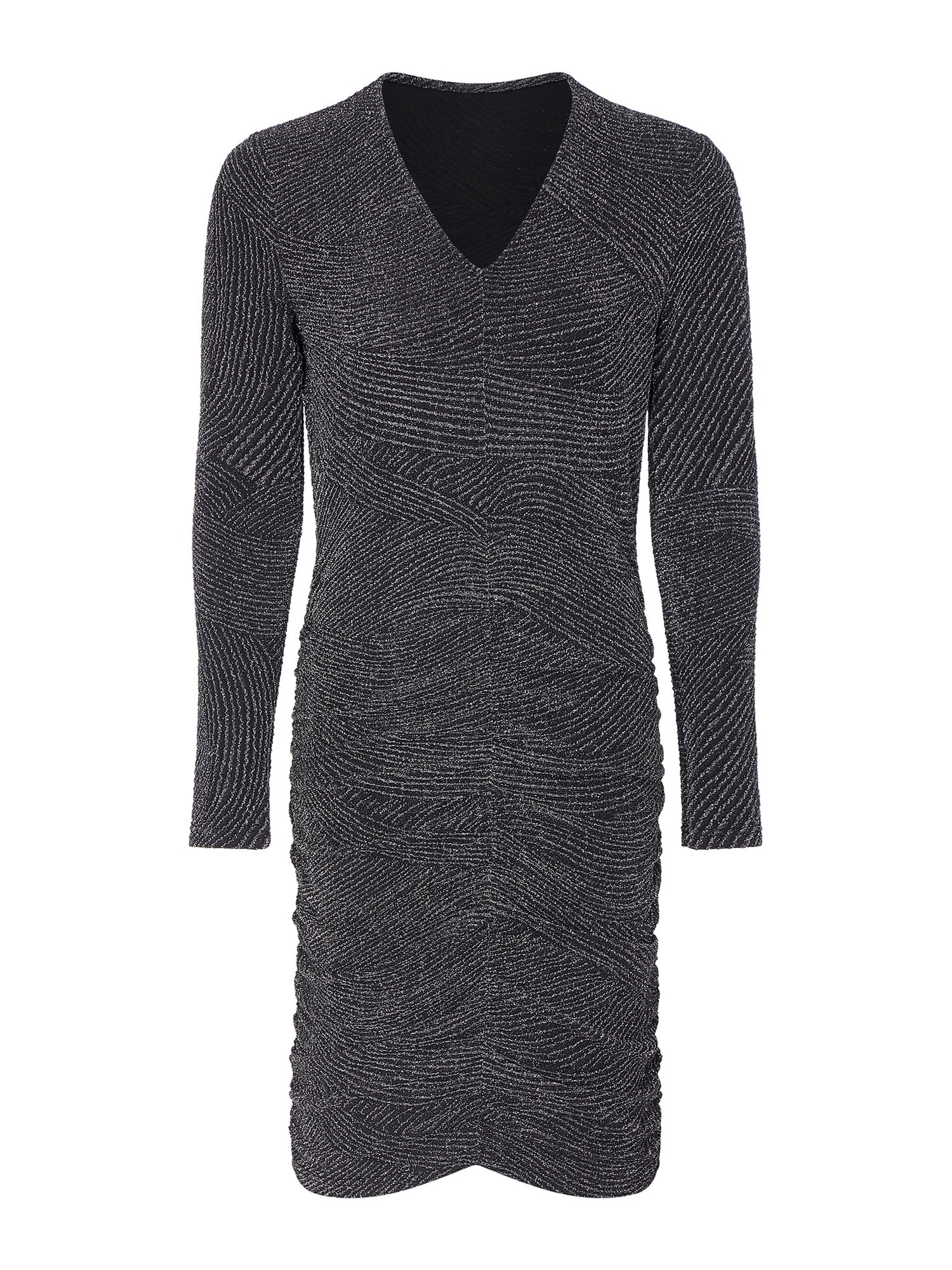 Mela London Rochie 'FRONT RUCHED DRESS' negru