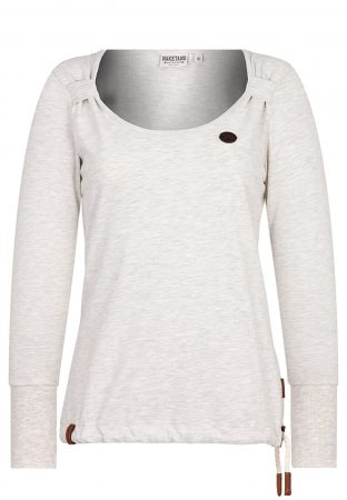 Naketano Bluză de molton 'Big Dudelsack Flavour'  crem