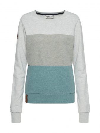Naketano Bluză de molton  aqua / albastru pastel / verde pastel