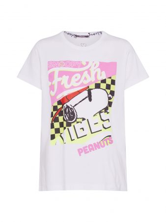 PRINCESS GOES HOLLYWOOD Tricou 'Peanuts snoopy fresh tee'  alb