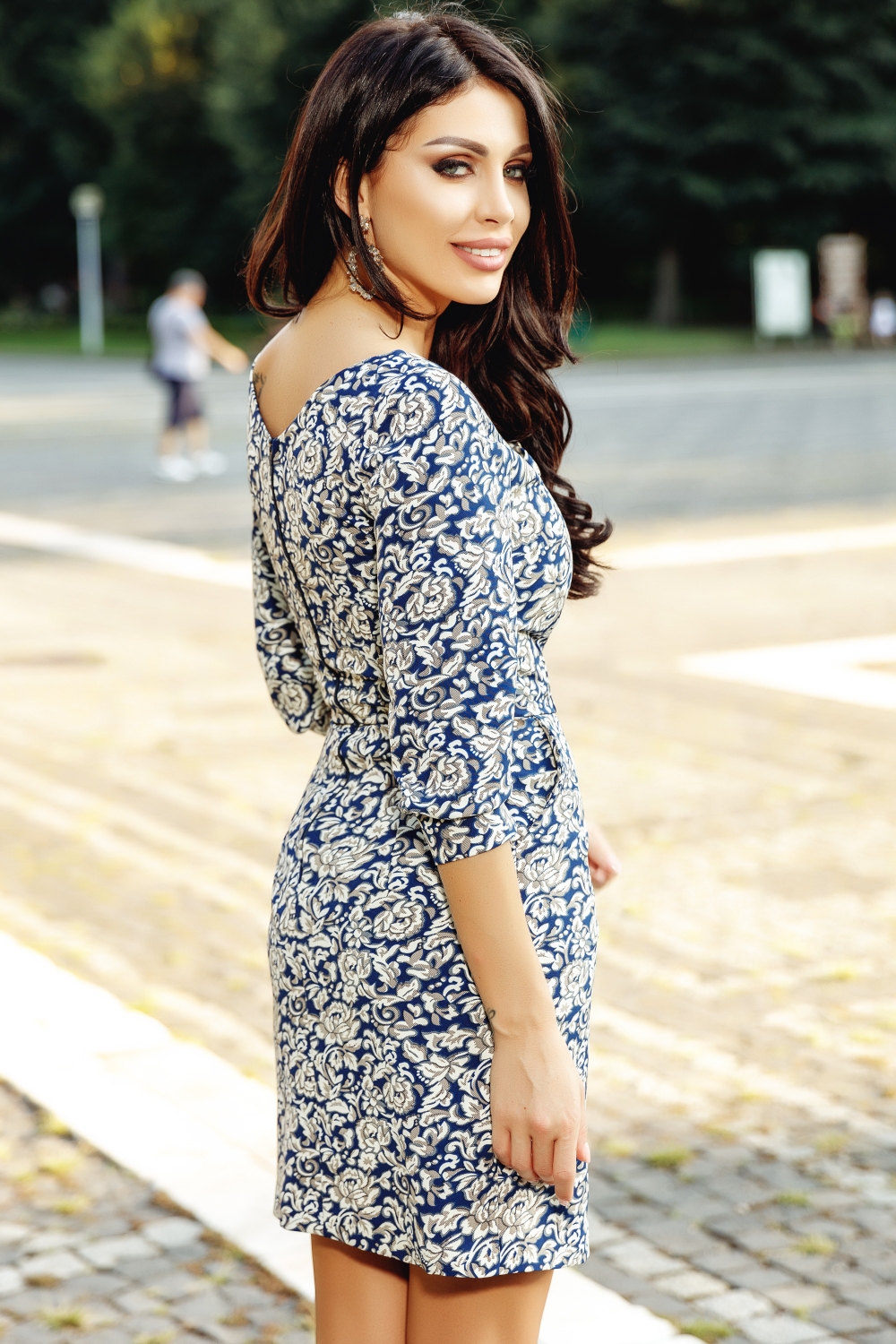 Rochie casual cu imprimeu floral Rn 2009