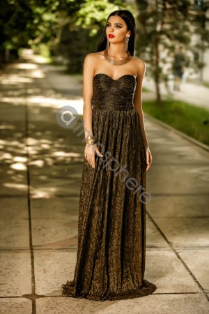 Rochie lunga din crepe Rn 910t