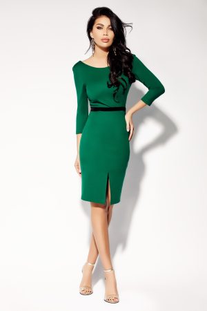 Rochie trei sferturi jerse verde Rn 2183